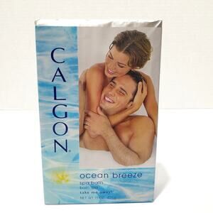 Vtg Calgon Ocean Breeze Spa Bath 15 oz Coty Sealed Prop Advertising